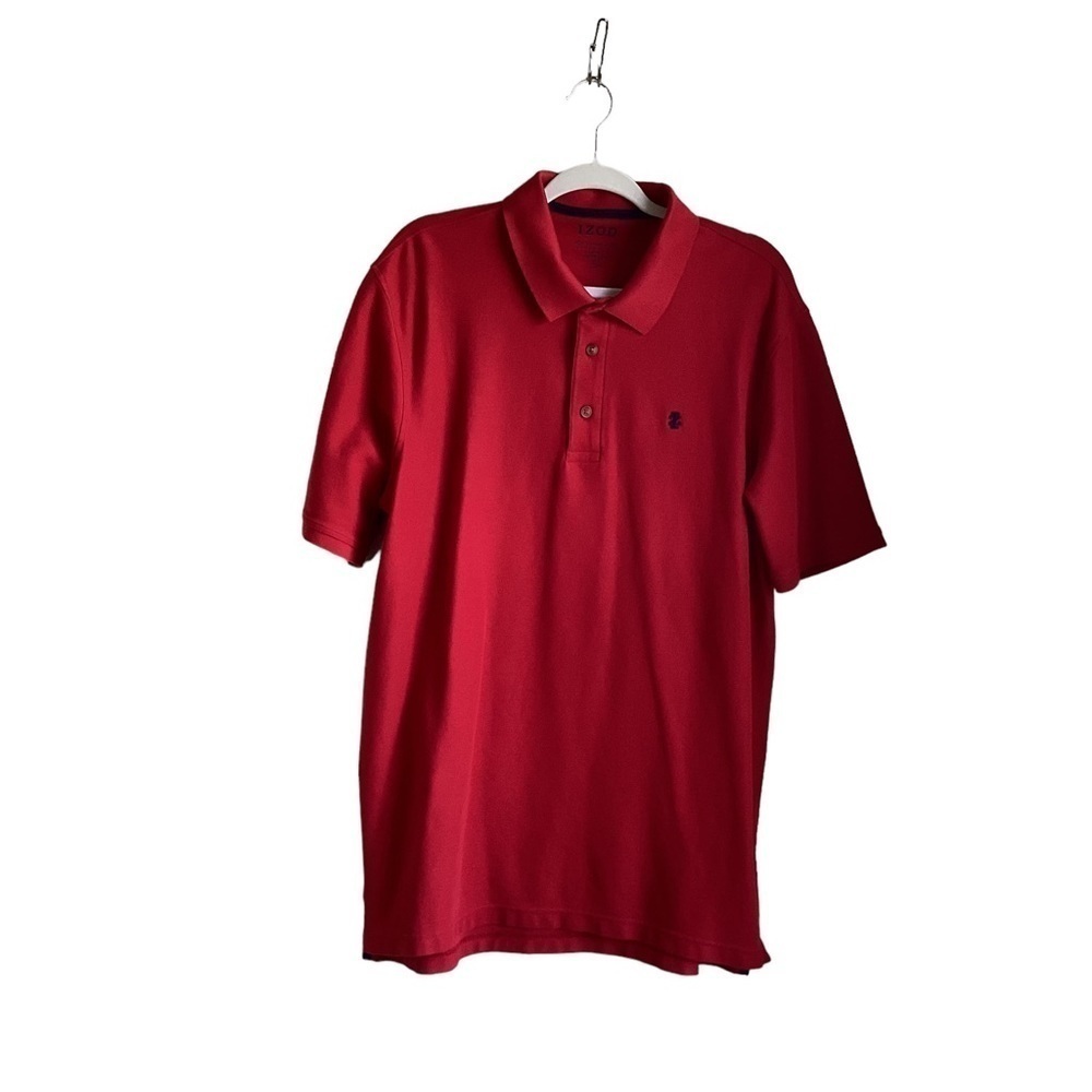 Izod Advantage Performance Men’s Red Short Sleeved Polo.  Size XL